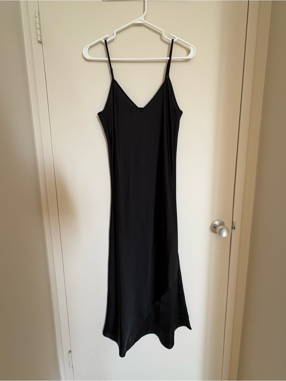 Knix Papaya Black Slip Dress